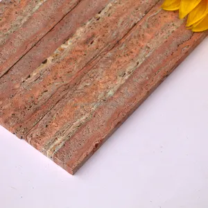 Spot Supply Natural Redtravertine Tiles High-grade Decoration With Stone Wall Floor Red Travertine Tiles