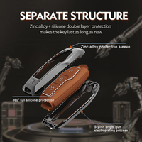 Magicocase Ford – Étui de clé de voiture intelligent d'origine en alliage de zinc et silicone, porte-clés 7 couleurs, style professionnel, housses de clé de voiture pour