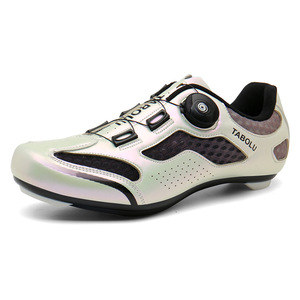 Chaussures de cyclisme respirantes en maille pour hommes, nouvelle collection été, semelles rigides pour vélos de route/VTT - Product Image 5