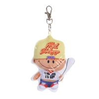 Nouveau porte-clés personnalisé avec logo imprimé, personnage garçon, porte-clés en peluche doux, breloques de sac en peluche pour garçon de taille personnalisée, figurines de dessin animé en peluche