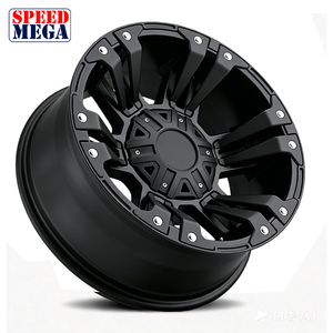 ล้อแม็กซ์อะลูมิเนียม SPEED MEGA สีดำด้าน ลายหลายก้าน ขนาด 5.5 นิ้ว แบบชิ้นเดียว PCD 120 มม. ET 35 มม. สำหรับการอัพเกรดแบบ Retrofit - Product Image 3