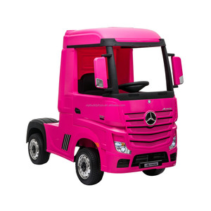 Actros-coche eléctrico de cuatro ruedas para niños, vehículo de carga con batería, Mercedes f nyk pez g p igazib l f nyk pez - Product Image 2