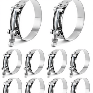 Abrazadera de Manguera de Acero Inoxidable <span class=keywords><strong>Galvanizado</strong></span> de Alta Calidad con Perno en T, Métrica/Pulgadas, Ajustable <span class=keywords><strong>para</strong></span> Tuberías - Product Image 1
