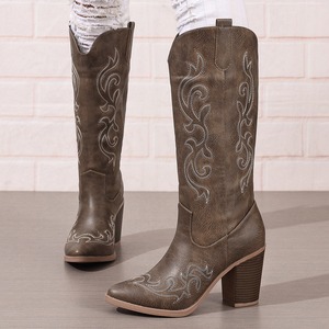 <span class=keywords><strong>Bottes</strong></span> pointues en cuir, <span class=keywords><strong>bottes</strong></span> cuissardes pour femmes, <span class=keywords><strong>bottes</strong></span> à talons hauts, mode, vente en gros directe d'usine - Product Image 6