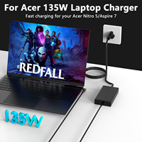 Fuente de alimentación de adaptador de ordenador portátil de 135W de alta calidad 5,5*1,7mm 19V 7.1A cargador de ordenador portátil para Acer A715 A717 V3 XN7 VX5