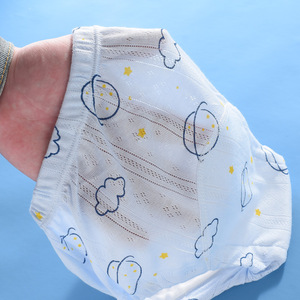 <span class=keywords><strong>Couche</strong></span>-culotte d'été premium respirante, imperméable, anti-fuite, <span class=keywords><strong>lavable</strong></span> en pur coton pour bébé (garçon et fille) – Tailles S/M/L - Product Image 5