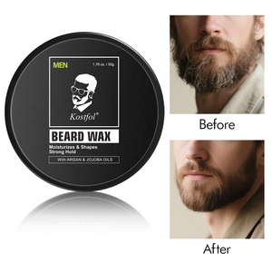 Baume à barbe personnalisé avec logo privé, soin de la peau, huile d'argan naturelle, nourrissant, hydratant, adoucissant, cire à <span class=keywords><strong>moustache</strong></span> et à barbe pour hommes - Product Image 1