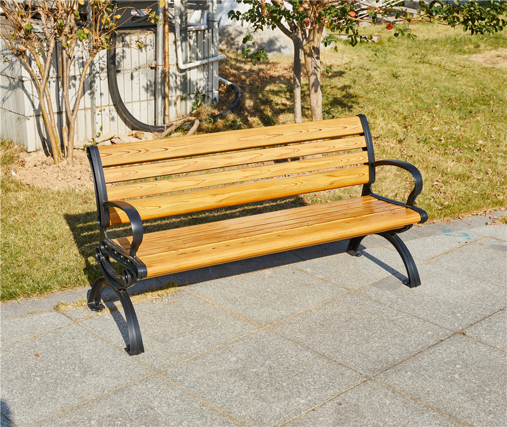 公園ベンチモダンな屋外ベンチシート屋外ガーデンベンチアルミニウム