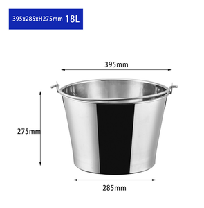 DF630 5L 10L 18L Seau à glace en acier inoxydable de qualité supérieure, seaux à glace en acier inoxydable pour boissons, refroidisseur à champagne - Product Image 1