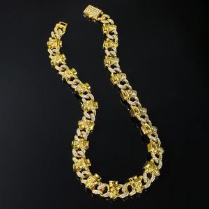 Necklace Bracelet Full Cuban Chain Street Hip Hop Chain Tanjing Fashion Lijing Necklace - Product Image 2