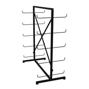 ที่แขวนผ้าหนา5ชั้นสำหรับโชว์รูมแบบสองด้านพรม<span class=keywords><strong>ผ้า</strong></span>สิ่งทอพรมโยคะเสื่อตั้งโชว์โลหะ - Product Image 2