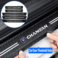 Autocollants de protection de seuil de porte de voiture en fibre de carbone à usage unique pour Changan UNI-K CS35 CX70 CS85 CS55 CS75 CS15 F70 Alsvin UNI-T