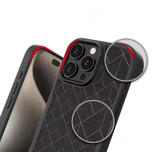 Cho <span class=keywords><strong>Iphone</strong></span> 17 Pro Max Trường Hợp Sang Trọng Bốn Góc Chống Sốc Tinh Tế Hình Học Sọc Kết Cấu TPU Trường Hợp Điện Thoại Cho <span class=keywords><strong>Iphone</strong></span> 17 16 Không Khí - Product Image 4