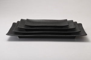 <span class=keywords><strong>Assiette</strong></span> à dîner en mélamine simple et élégante, couleur personnalisable, <span class=keywords><strong>assiette</strong></span> rectangulaire pour restaurant, barbecue et sushis japonais - Product Image 2