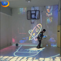 Juego de Entrenamiento de Baloncesto con Proyección Interactiva AR, Simulador Deportivo para Interiores