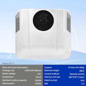 High-Efficiency 24V Single-<b>Fan</b> Parking <b>Air</b> <b>Conditioner</b> for Trucks/RVs 2000CFM High-<b>Air</b>-Volume OEM Customization Available - Product Image 5