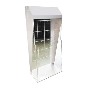 Hot bán Acrylic USB cáp điện thoại Sạc hiển thị trường hợp cho điện thoại di động Phụ Kiện truy cập <span class=keywords><strong>Top</strong></span> PMMA tủ trưng bày - Product Image 2