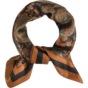 EXTREE Elegante pañuelo de satén sedoso y liso para mujeres y niñas - Product Image 4