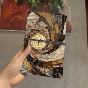 A6 2025 carnet d'enregistrement quotidien 160 pages épais minimaliste créatif adapté à l'école/bureau grand journal d'agenda hebdomadaire avec Compas - Product Image 3