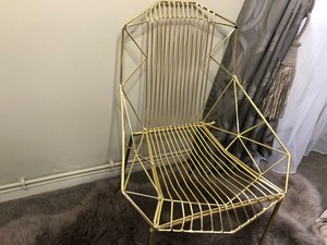 Chaise en fer forgé à bras incurvé de la meilleure qualité Mobilier de salle à manger antique de style moderne pour la maison et l'appartement - Product Image 6