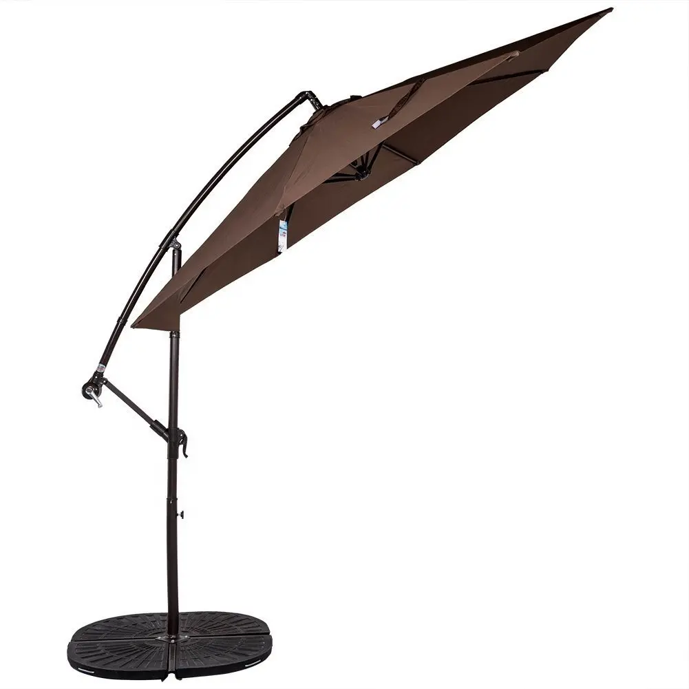 전체 판매 3m 스틸 프레임 8 갈비 캔틸레버 파라솔 원형 파티오 우산 야외