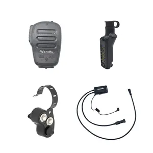 Bluetooth Motorcycle Communication Intercom System BTH37H With Two-way Radio And Handlebar Remote Control
