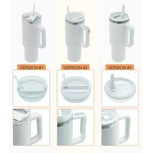 40oz Stainless Steel <b>Coffee</b> Mug Tumbler Handle Vacuum Insulated Camping Tumbler Straw Customizable Sublimation Blanks Food Safe - Product Image 4