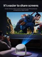 YDH H96 Max K1 H713 4K Projecteur 600 lm 60-150 Pouces 1080P Android 11 WiFi6 + BT 5.0 Business & Education 4K