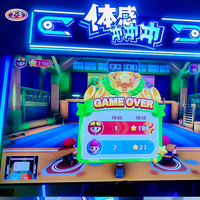 Machine de jeu interactive compacte à récompense par tickets, jeux interactifs à détection de mouvement pour salles d'arcade