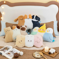 Juego de Cojines de Peluche con Forma de Gato, Perro, Pájaro y Oveja, Personalizados OEM para el Hogar, Sofá o Regalo, Venta al Por Mayor de Fábrica