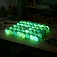 Fil lumineux chenille phosphorescent pour artisanat DIY, idéal pour le crochet et le tricot à la main (amigurumi) - Nouvelle collection en promotion
