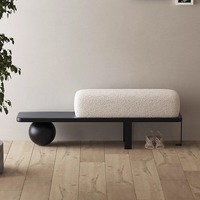 Tabouret moderne et épuré en papier pour changer de chaussures, tabouret de canapé créatif pour la maison, banc de bout de lit pour essayage de vêtements, banc d'entrée