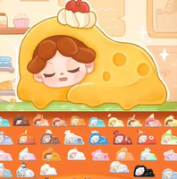 DODOSUGAR Wendy Beans Série Fondante de Deuxième Génération Figurines Miniatures en PVC à Collectionner Décorations Mignonnes pour la Maison Boîte Mystère 1/12