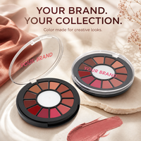 Palette de rouges à lèvres 12 couleurs multicolores longue tenue, anti-transfert, naturel, ne colle pas au verre, différentes nuances pour maquillage quotidien, marque privée