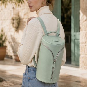 2026 Hot Sale Luxury PU Leather Cylinder <b>Backpack</b> Designer Ladies Classic Bucket Round Travel <b>Backpack</b> OEM ODM Supplier - Product Image 5
