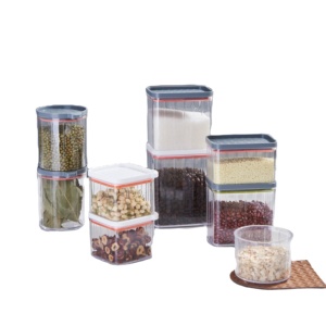 Storage Jars Grains Kitchen Storage Food-grade Transparent Plastic Cans Boxes Snacks Dry Goods Tea Storage Cans