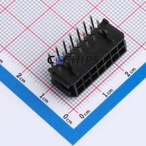 43045-14AWS Wire-to-Board Pin Header Bent Lead Through Hole,P=3mm Connector 2x7P 3mm Right Angle Insert 14P - Product Image 1