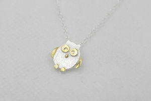 Femmes Mode Argent Hibou Pendentif Collier Déclaration <span class=keywords><strong>Bijoux</strong></span> avec Chaîne À Maillons pour Mariages et Fiançailles Usine En Gros - Product Image 6