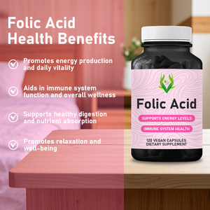 Cápsulas de Ácido Fólico de Alta Calidad, Contienen 200 mg de Ácido Fólico, Promueven la Producción de Energía y la Vitalidad Diaria, Cápsulas Blandas de Ácido Fólico - Product Image 4