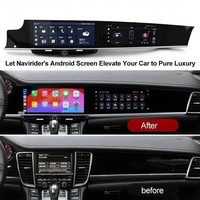 En Stock en la UE, Reproductor Multimedia Navirider de 12.3+11 Pulgadas con Android Auto y Carplay, 8 Núcleos, 8GB, 128GB, GPS y Radio para Porsche Panamera 2010-2016