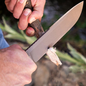 Couteau de chasse à pointe tombante, lame en acier inoxydable, manche en bois, couteau à lame fixe, couteau de survie en plein air, épaisseur de la lame 0,6 mm, couteau de chasse - Product Image 4