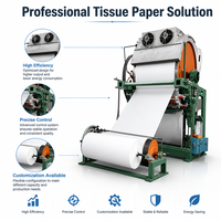 Máquina para Papel Higiénico de 1092 mm, 2-3T/D, Reciclaje de Papel de Desecho, Control Inteligente por PLC, Ecológica