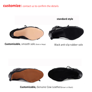 Chaussures de danse à talons hauts pour femmes, à paillettes, à bout ouvert, avec fermeture éclair arrière, pour la danse latine, <span class=keywords><strong>salsa</strong></span>, rumba, jazz, performance, faible MOQ - Product Image 6