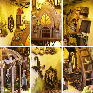Adventure Diy Doll Houses Handmade Wooden Diy Book Nook 3d <strong>Diorama</strong> Puzzle Model Doll House for Girls Gift - Product Image 5