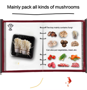 Caja de embalaje de setas popular con función antivaho, tamaño de comida PET personalizada, tary para un tiempo fresco más largo - Product Image 2