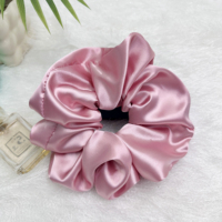 Bandeau en satin de haute qualité, effet soie, à large bord, couleur personnalisable, 19 cm, accessoire capillaire floral élégant pour femme