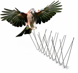 Punte per uccelli in acciaio inossidabile 304 punte di protezione per recinzione per uccelli in plastica