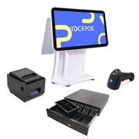 Monitor de computadora de escritorio de 15,6 pulgadas, pantalla táctil, sistema de gestión de inventario, sistemas Pos, equipo Android Pos