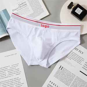 Slip da Uomo in Cotone a Vita Media, <span class=keywords><strong>Boxer</strong></span> da Uomo Tinta Unita con Logo Personalizzato - Product Image 2