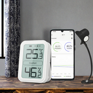 Thermomètre hygromètre numérique miniature BFOUR BF-7, écran LCD Bluetooth, grand écran, plastique, alimenté par piles, pour la maison - Product Image 3